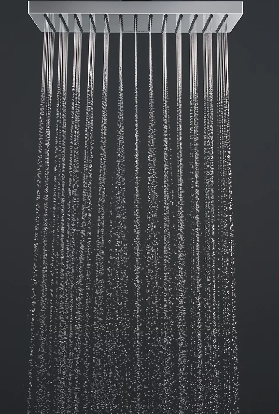 Hansgrohe Tête de douche rectangulaire 20,5 cm, chrome, Vernis Blend 200 Eco C