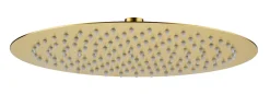 Edouard Rousseau Tête de douche ronde Ø30 cm, doré brossé,* Pommeau De Douche, Flexible Et Barre De Douche