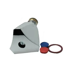 Tête de robinet 15 x 21 (1/2") avec croisillon et pastille bleue et rouge* Accessoire De Robinet