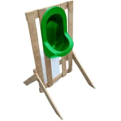 Ti'Pi Urinoir d'extérieur en palette - Epuré - Vert - Design bohème - Réservoir 25 litres