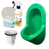 Ti'Pi Urinoir sans eau encastrable vert + kit valve parachute + pack entretien* Urinoir
