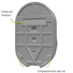 Ti'Pi Urinoir sans eau mural bleu + kit valve bec de canard + pack entretien* Urinoir