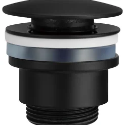 Imex Products Valve de vidange clickclack en laiton noir mat compatible lavabos et bidets montage rapide* Robinet Lavabo Et Vasque