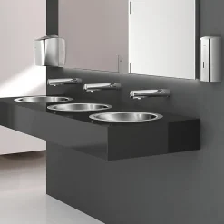 Delabie Vasque à Encastrer - Ronde - 37.5 cm - Inox Poli Brillant - HEMI* Vasque À Encastrer