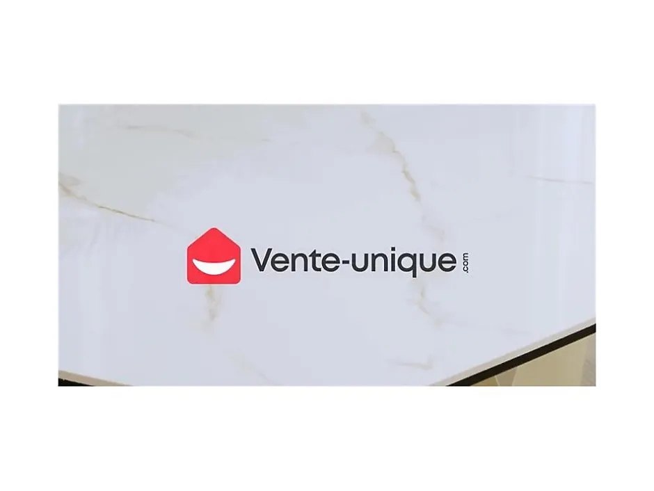 Vente-unique Vasque à encastrer blanche rectangle en céramique - 151 x 46,5 cm - MOTIAC