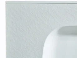 Vente-unique Vasque à encastrer en résine effet pierre - Blanc - L80 x l46 cm - OKIWA