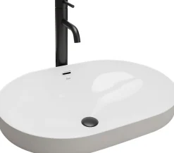Rea Vasque À Encastrer Arleta White Oval* Vasque À Poser