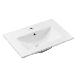 Otitec Vasque à encastrer rectangulaire - 60 x 39 cm - Blanc brillant - AUREA
