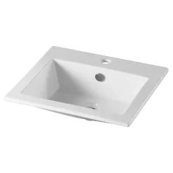 Planète Bain Vasque à encastrer rectangulaire en céramique
