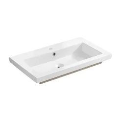 Otitec Vasque à encastrer rectangulaire - 60 x 46 cm - Blanc brillant - LIVO* Vasque À Encastrer