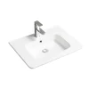 Otitec Vasque à encastrer rectangulaire - 60 x 46 cm - Blanc brillant - ORIS* Vasque À Encastrer