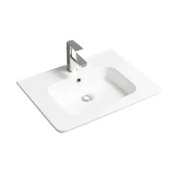 Otitec Vasque à encastrer rectangulaire - 60 x 46 cm - Blanc brillant - ORIS* Vasque À Encastrer