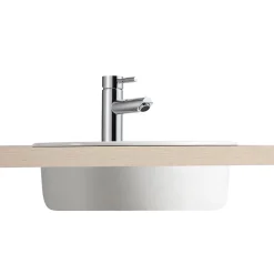 Homesight Vasque à encastrer ronde céramique blanc Oasis