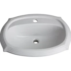 Planète Bain Vasque à encastrer rétro blanche - Belle époque* Vasque À Encastrer