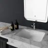 Planète Bain Vasque à encastrer sous plan 55 cm en céramique blanche - Taormine