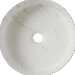 Planète Bain Vasque à poser Andria 36 cm - Effet marbre - Rebords fins