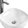Silla Global Vasque à poser carré 37,5x37,5x12 cm, Blanc