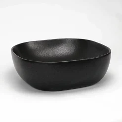 Rue Du Bain Vasque à Poser Carrée - Céramique Noir Mat - 41x41 cm - Vasco* Vasque À Poser