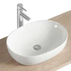 Homesight Vasque à poser ovale céramique blanc Porto* Vasque À Poser