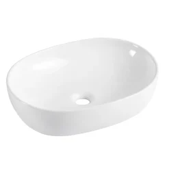 Homesight Vasque à poser ovale céramique blanc Porto* Vasque À Poser