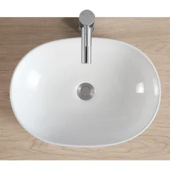 Homesight Vasque à poser ovale céramique blanc Porto* Vasque À Poser