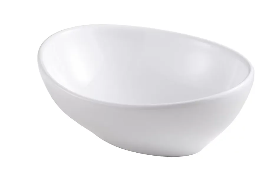 GoodHome Vasque à poser ovale céramique blanche Nessa* Vasque À Poser