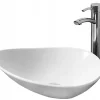 Silla Global Vasque à poser ovale, céramique 53x41,5x13 cm Blanc
