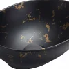 Silla Global Vasque à poser ovale, céramique 40,5x33x14 cm Marbre noir
