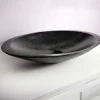 Autres Vasque à poser ovale noire en Terrazzo pour salle de bain moderne