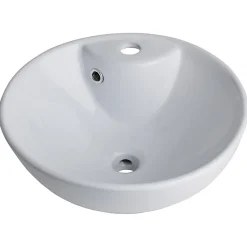 Planète Bain Vasque à poser porcelaine blanche 41cm- Rebords fins