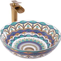 Rea Vasque À Poser Aztec Blue Round