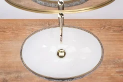 Rea Vasque À Poser Meryl White Gold Oval