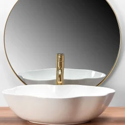 Rea Vasque À Poser Pearl White Oval