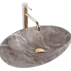 Rea Vasque À Poser Roxy B Stone Nature Grey Oval* Vasque À Poser