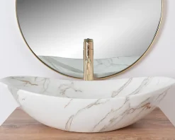Rea Vasque À Poser Royal Shiny Aiax White Oval