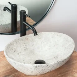 Rea Vasque À Poser Sofia Light Stone Grey Oval
