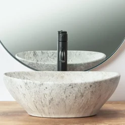 Rea Vasque À Poser Sofia Light Stone Grey Oval