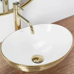 Rea Vasque À Poser Sofia White Gold Oval