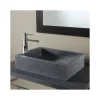 Planète Bain Vasque à poser rectangle en pierre naturelle