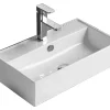 Silla Global Vasque à poser rectangulaire, céramique 55x32x13 cm Blanc* Lavabo