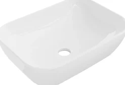 Silla Global Vasque à poser rectangulaire, céramique 45,5x32,5x13,5 cm, blanc* Lavabo