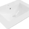 Silla Global Vasque à poser rectangulaire, céramique, 61x46x19 cm, blanc