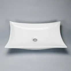 Rue Du Bain Vasque à Poser Rectangulaire - Céramique - 58x39 cm - Wing* Vasque À Poser