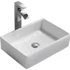Silla Global Vasque à poser rectangulaire, céramique 47x33x12 cm, Blanc* Lavabo