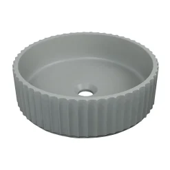 Mob-In Vasque à poser ronde béton texturé vert 39,8cm* Vasque À Poser