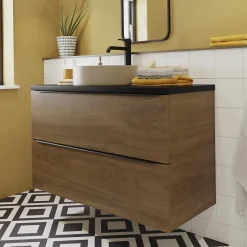 GoodHome Vasque à poser ronde céramique beige mat Samal* Vasque À Poser