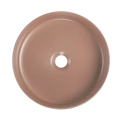 Homesight Vasque à poser ronde céramique terracotta mat Ø36 x H.12 cm Romeo* Vasque À Poser