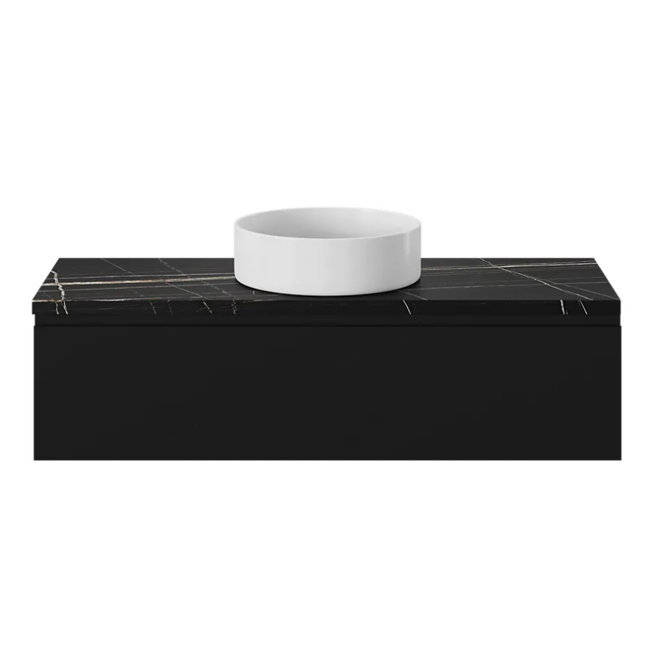 GoodHome Vasque à poser ronde céramique blanc mat Samal* Vasque À Poser
