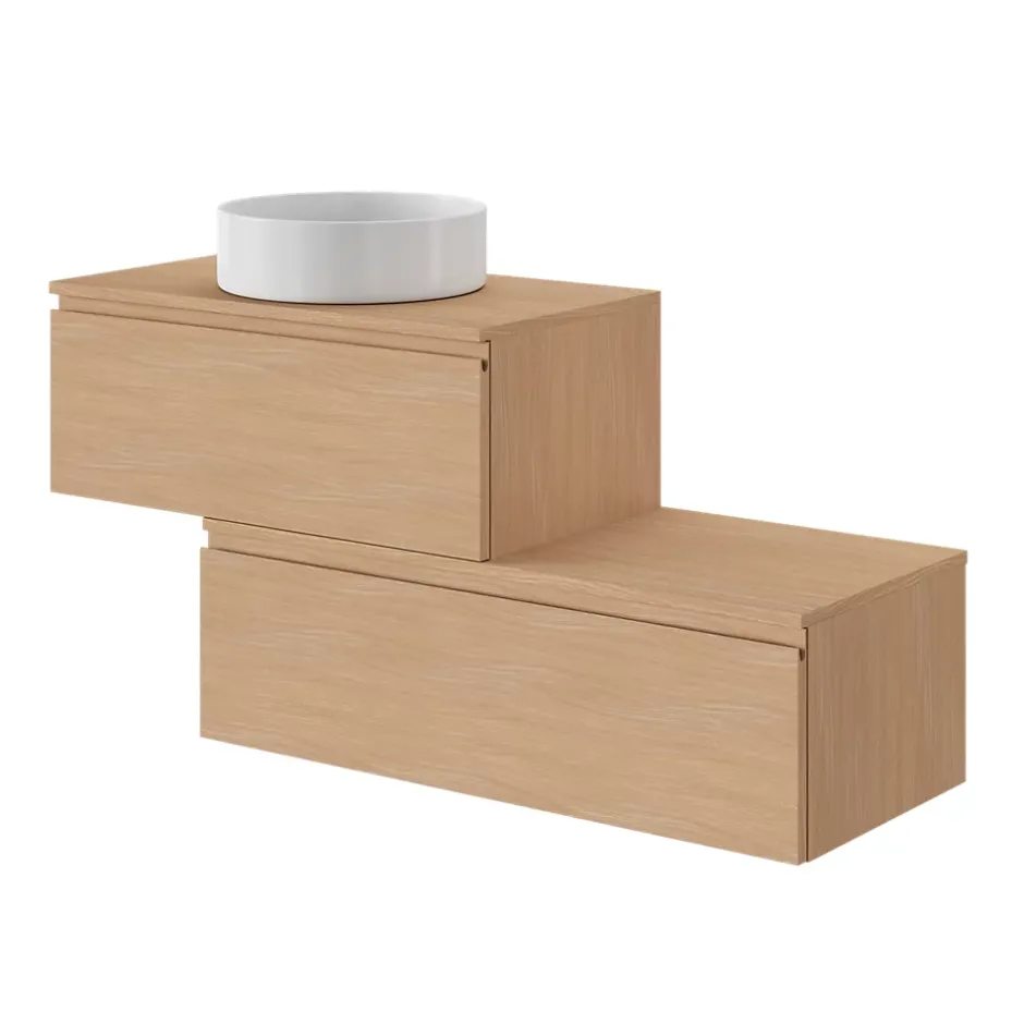 GoodHome Vasque à poser ronde céramique blanc mat Samal* Vasque À Poser
