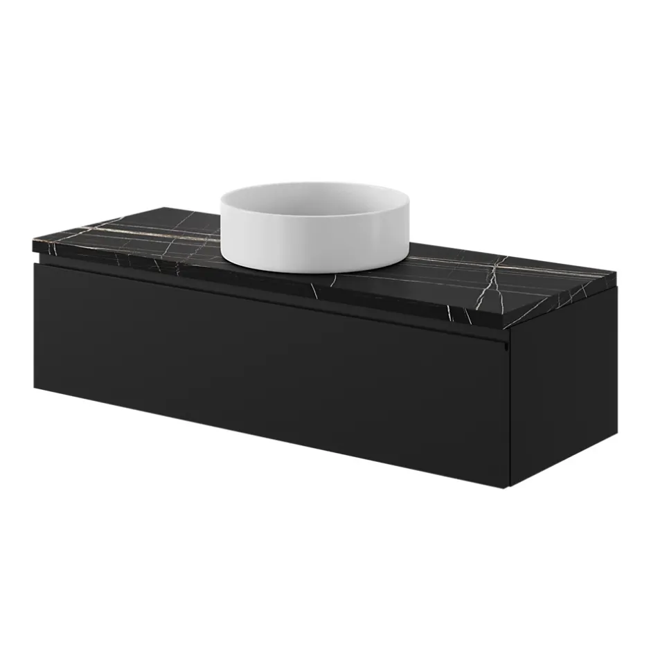 GoodHome Vasque à poser ronde céramique blanc mat Samal* Vasque À Poser